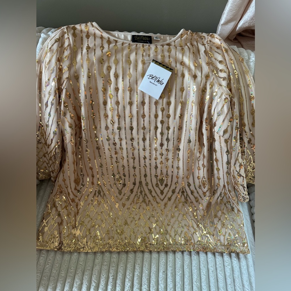 Beautiful sequined shirt, brand new with tags!